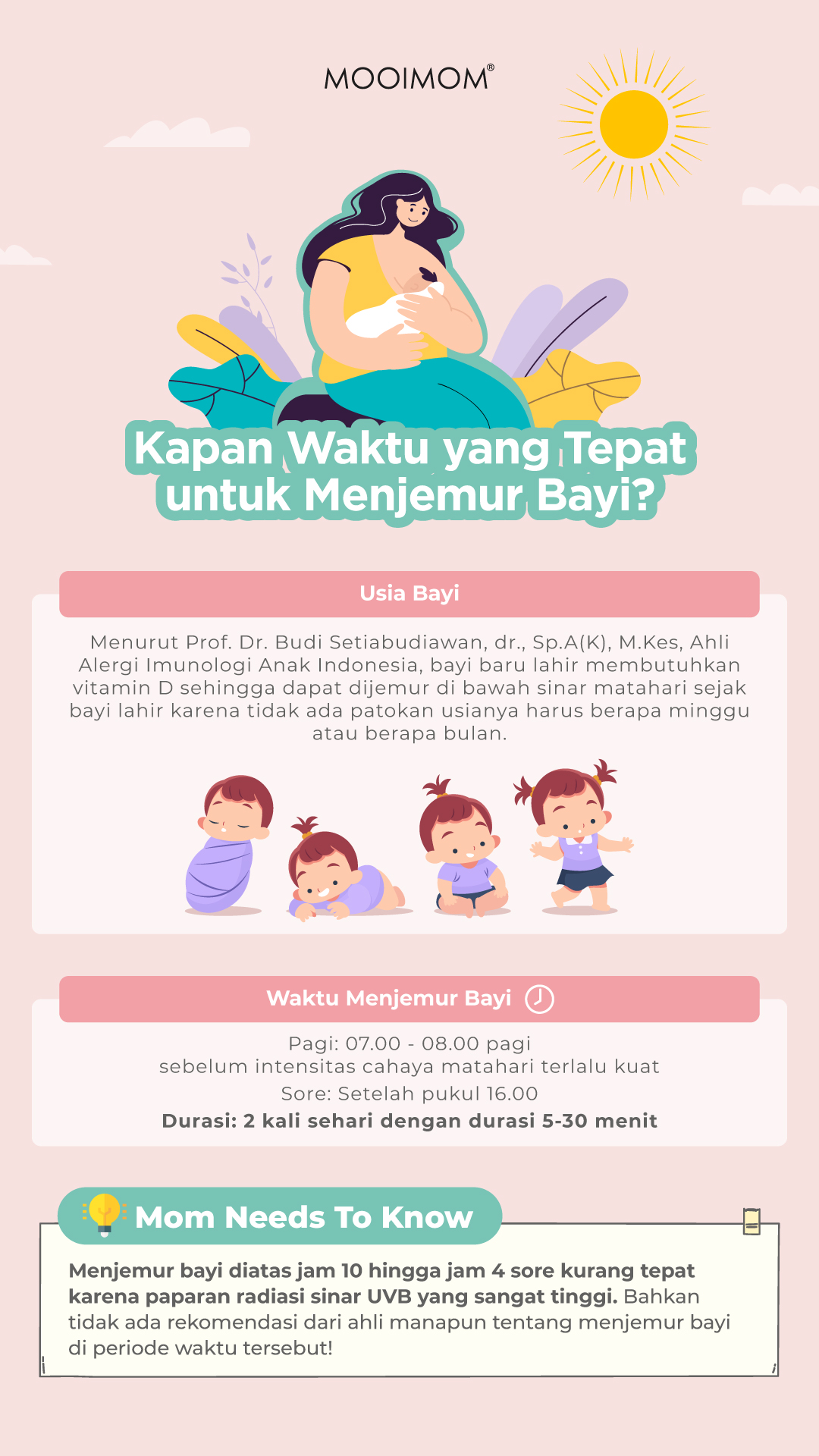 menjemur bayi mooimom mamapedia