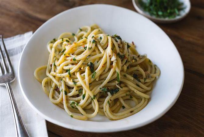 Macaroni Aglio Olio untuk si Kecil