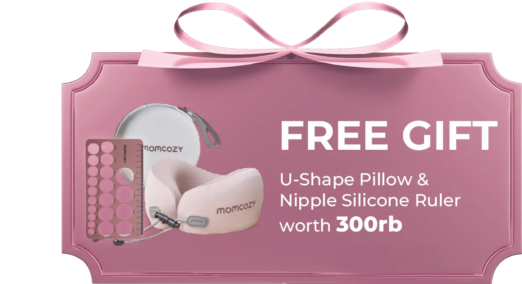 [PRE ORDER] Momcozy V2 Pro Hospital-Grade Wearable Breast Pump (Red) label