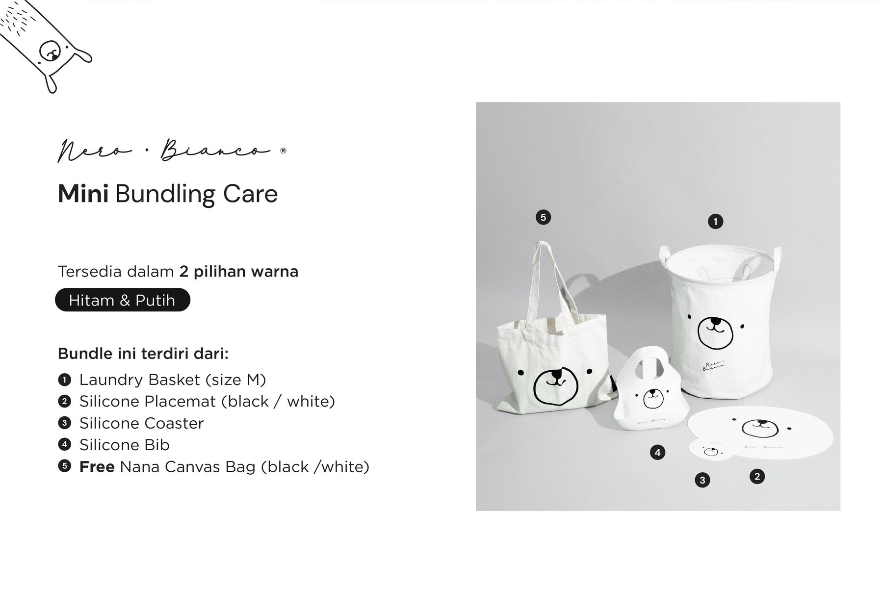 Nero Bianco Maxi Bundling Care description image