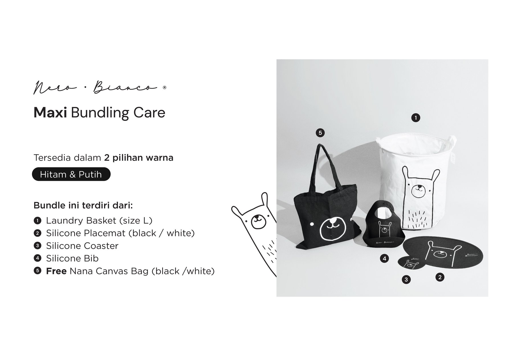 Nero Bianco Maxi Bundling Care description image