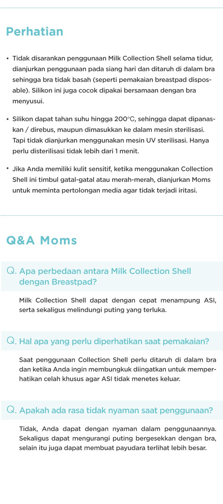 MOOIMOM New Breastmilk Collection Shell - Penampung ASI Alternatif description image