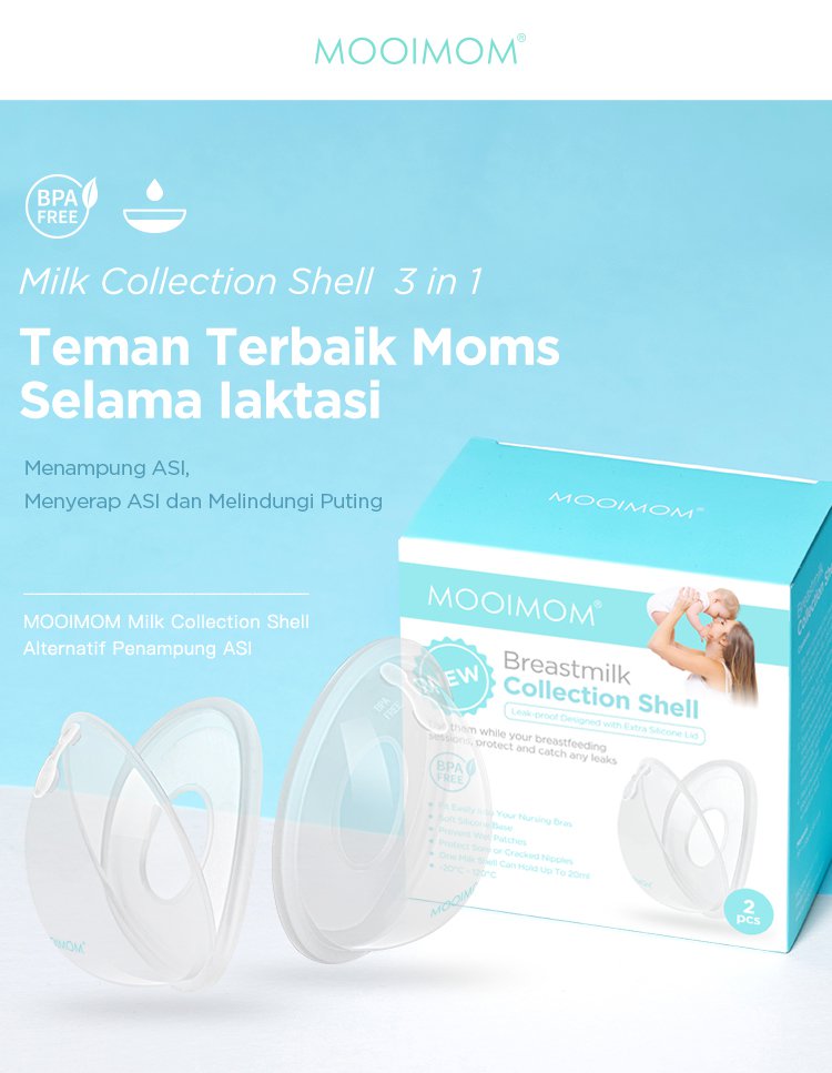 MOOIMOM New Breastmilk Collection Shell - Penampung ASI Alternatif description image