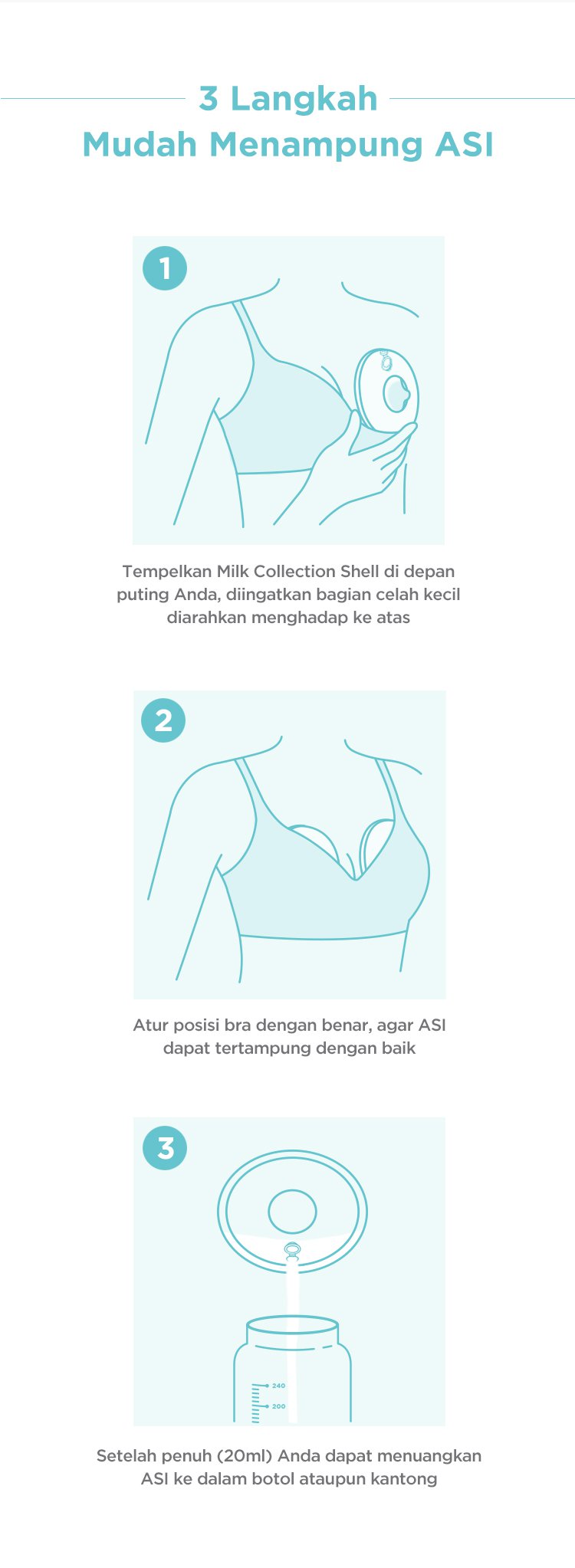 MOOIMOM New Breastmilk Collection Shell - Penampung ASI Alternatif description image