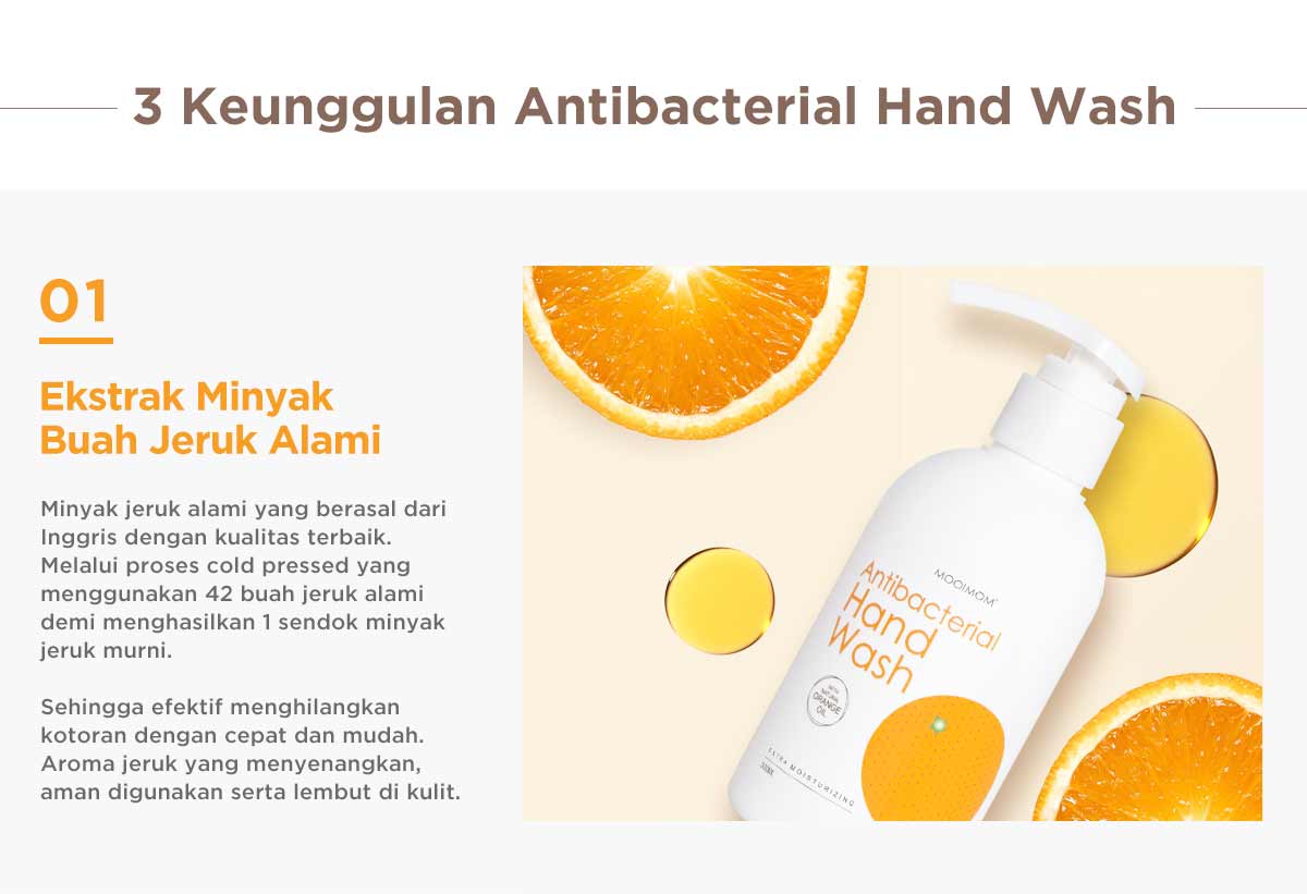 Oh My Orange Antibacterial Hand Wash - Sabun Cuci Tangan description image