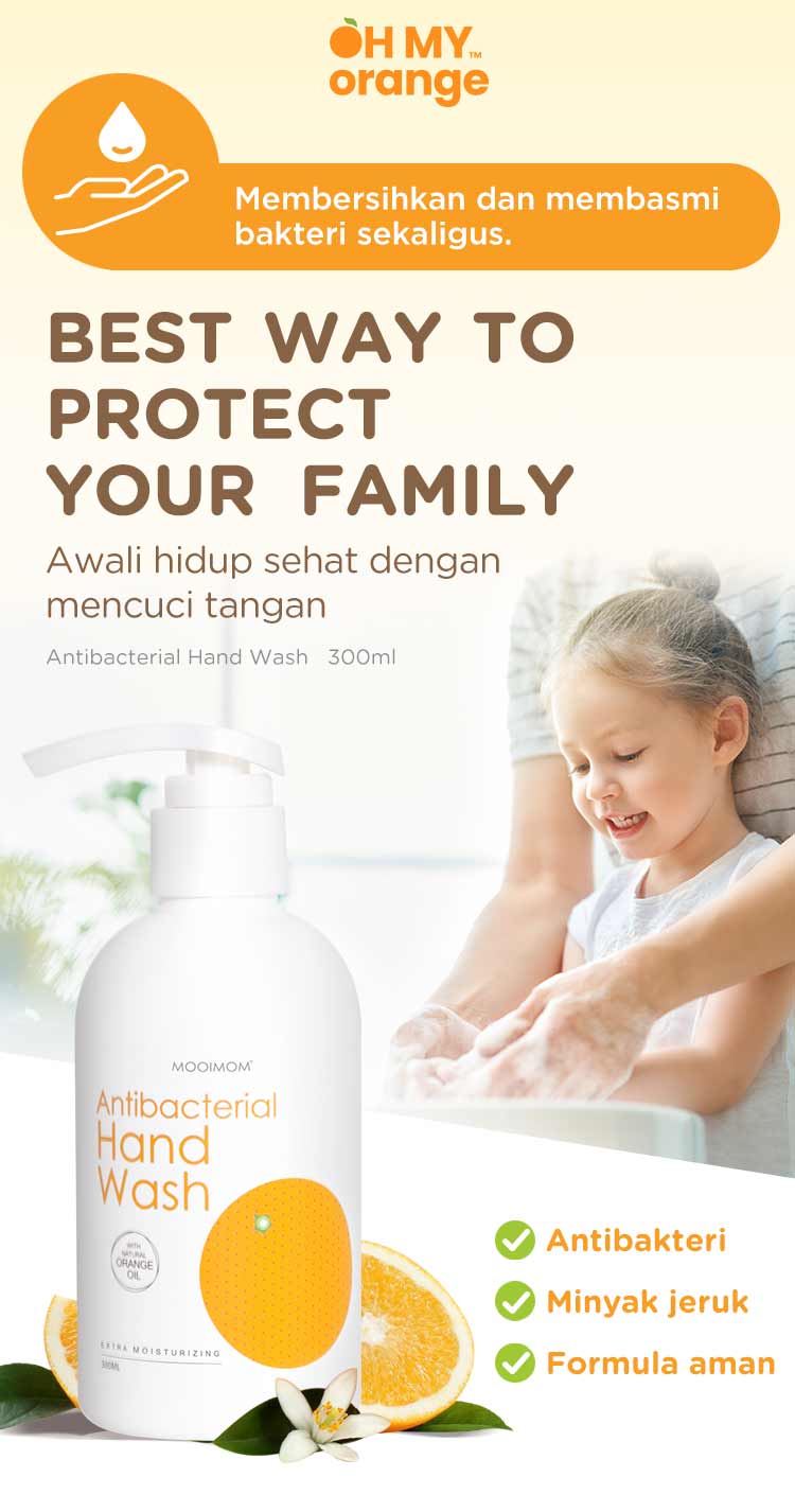 Oh My Orange Antibacterial Hand Wash - Sabun Cuci Tangan description image