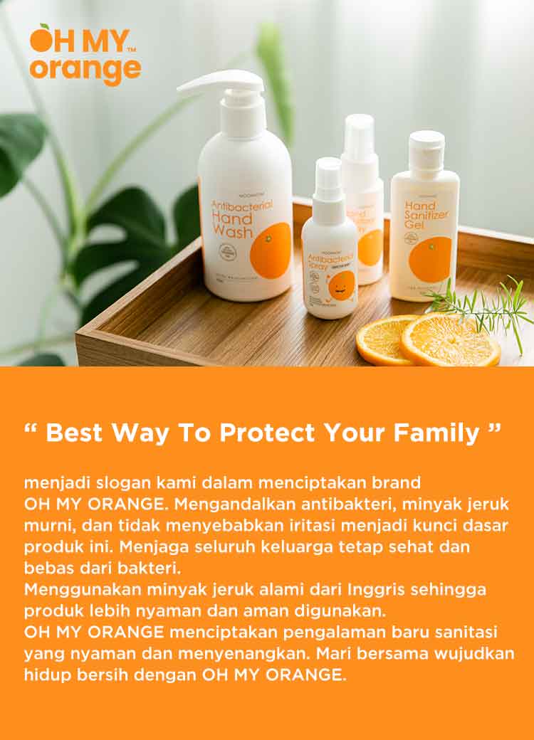 Oh My Orange Antibacterial Hand Wash - Sabun Cuci Tangan description image