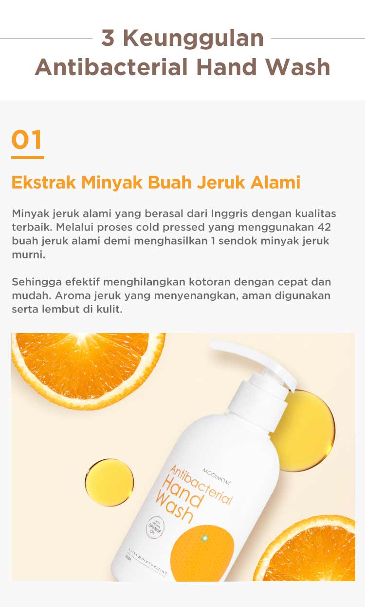 Oh My Orange Antibacterial Hand Wash - Sabun Cuci Tangan description image