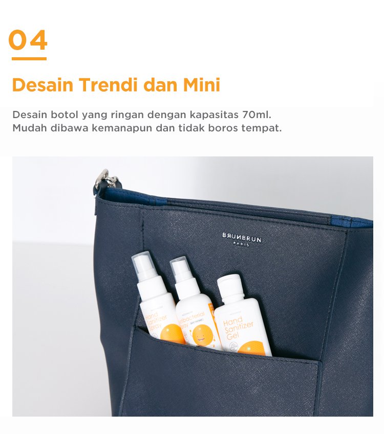 Oh My Orange Antibacterial Spray - Pembersih Tangan Anak description image