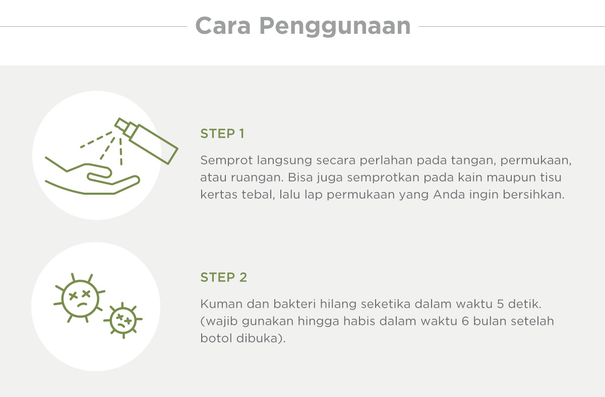 KO+ HClO Disinfectant Spray - Spray Antibakteri description image