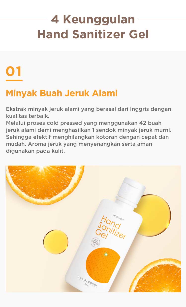 Oh My Orange Hand Sanitizer Gel - Pembersih Tangan Antibakteri description image