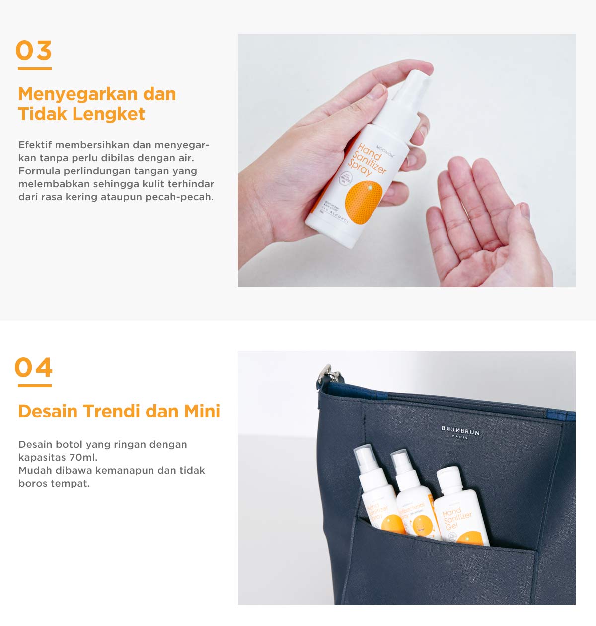 Oh My Orange Hand Sanitizer Spray - Pembersih Tangan Antibakteri description image