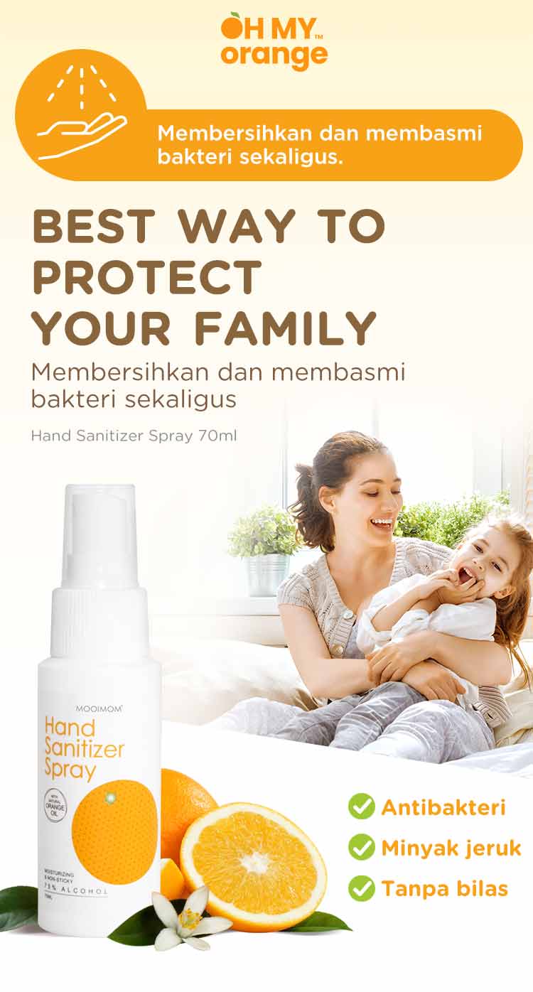 Oh My Orange Hand Sanitizer Spray - Pembersih Tangan Antibakteri description image