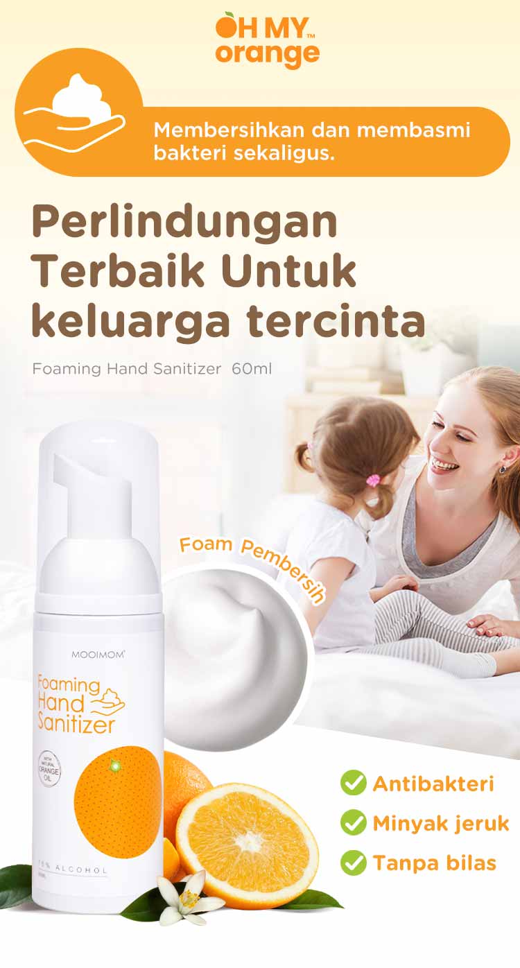 Oh My Orange Foaming Hand Sanitizer - Busa Pembersih Tangan description image