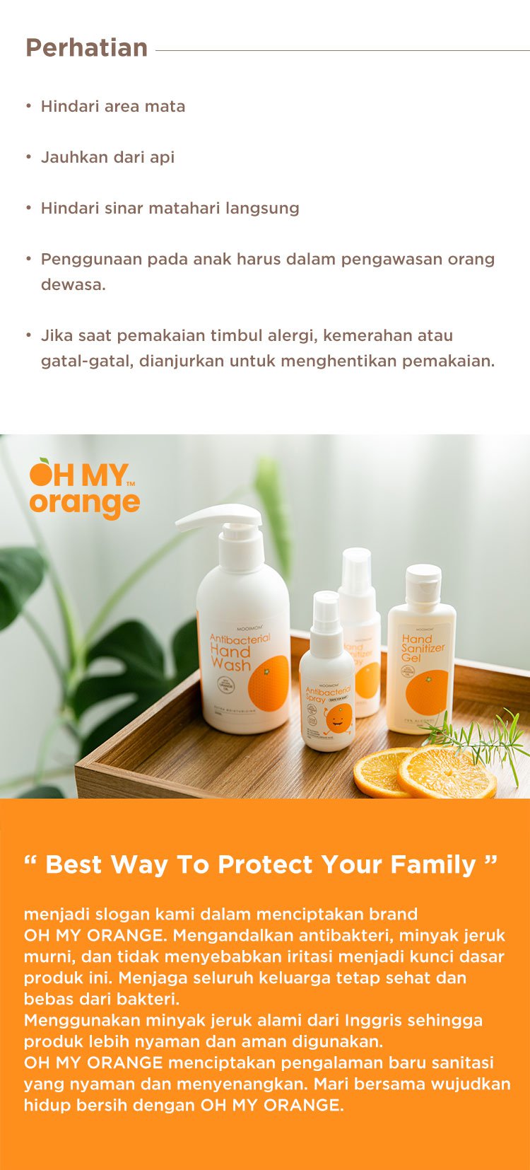 Oh My Orange Foaming Hand Sanitizer - Busa Pembersih Tangan description image