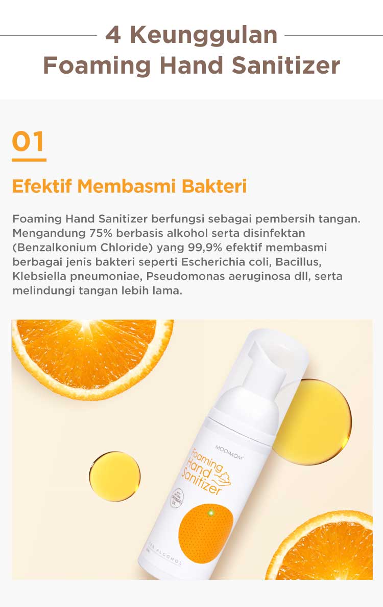 Oh My Orange Foaming Hand Sanitizer - Busa Pembersih Tangan description image