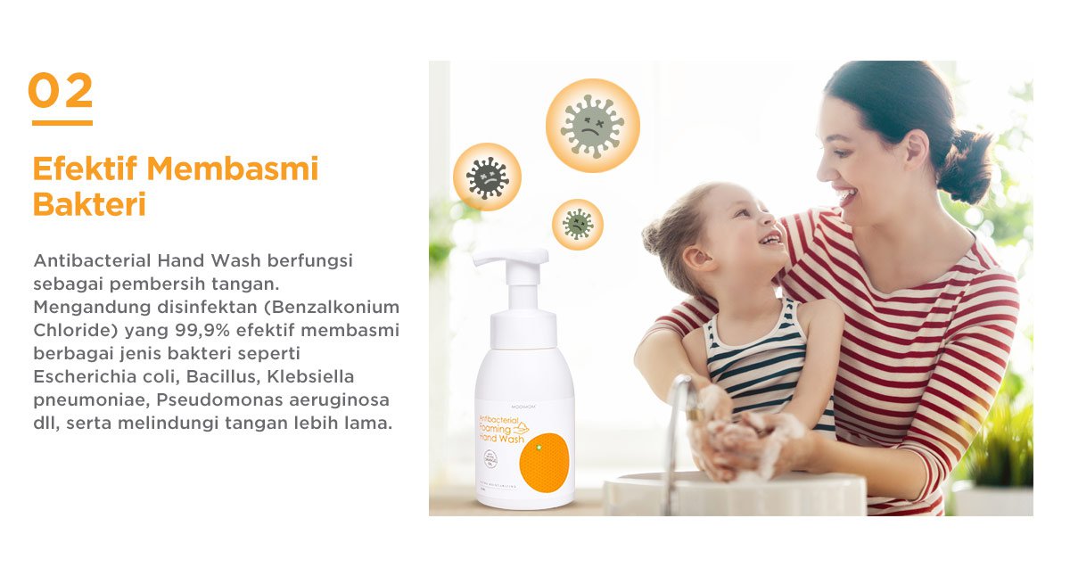 Oh My Orange Antibacterial Foaming Hand Wash - Sabun Pembersih Tangan Busa description image