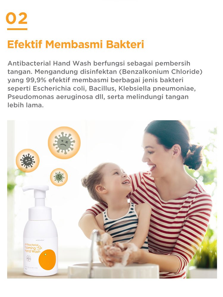 Oh My Orange Antibacterial Foaming Hand Wash - Sabun Pembersih Tangan Busa description image