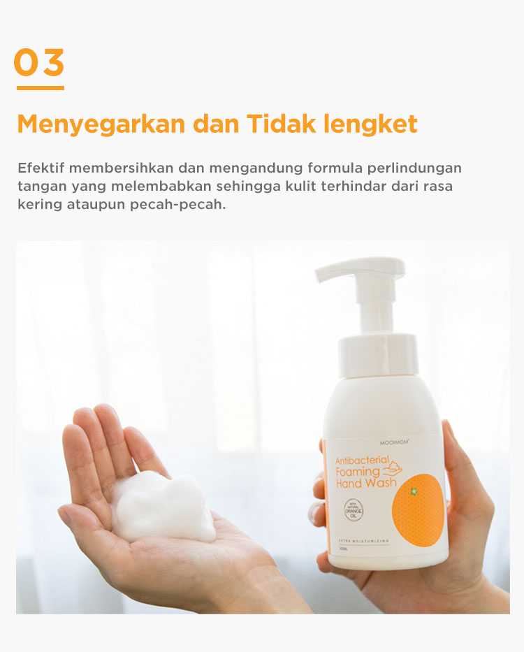 Oh My Orange Antibacterial Foaming Hand Wash - Sabun Pembersih Tangan Busa description image