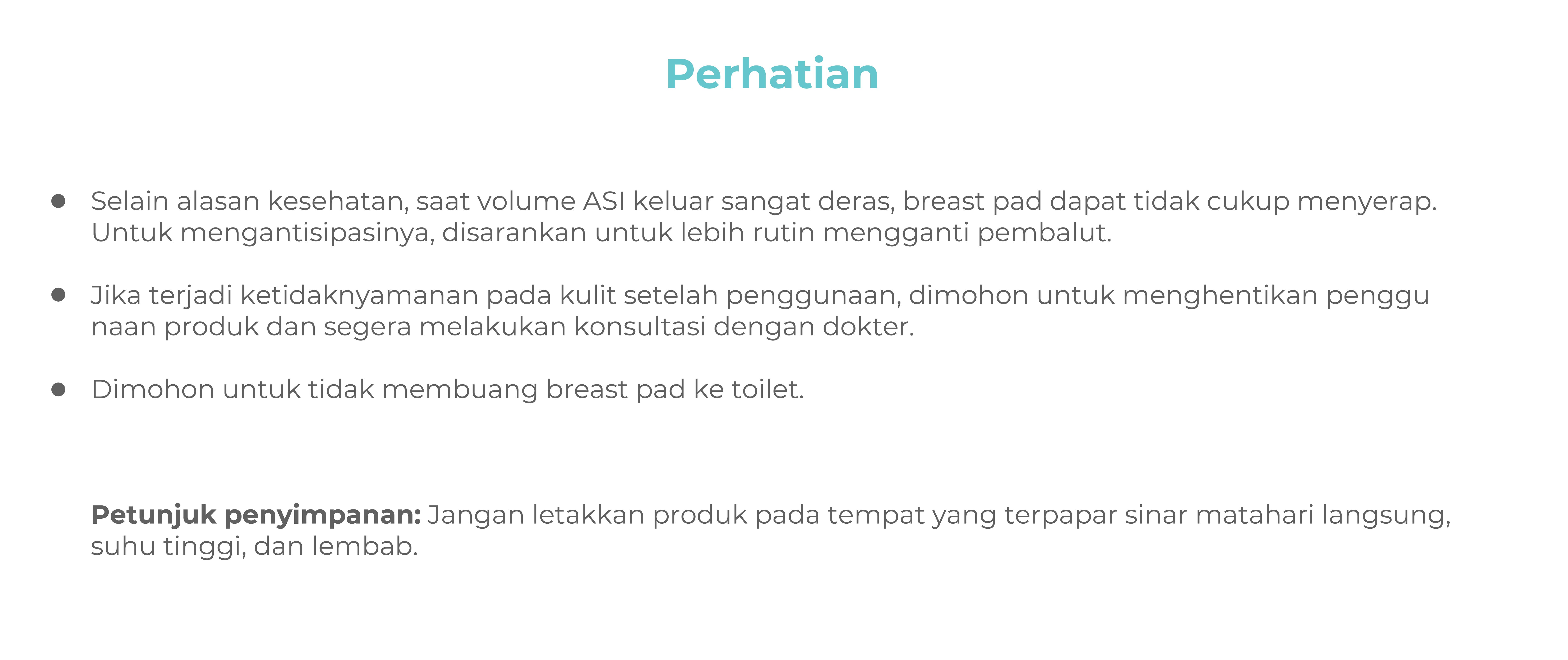 MOOIMOM Disposable Breast Pads (30pcs) - Penyerap ASI Sekali Pakai description image