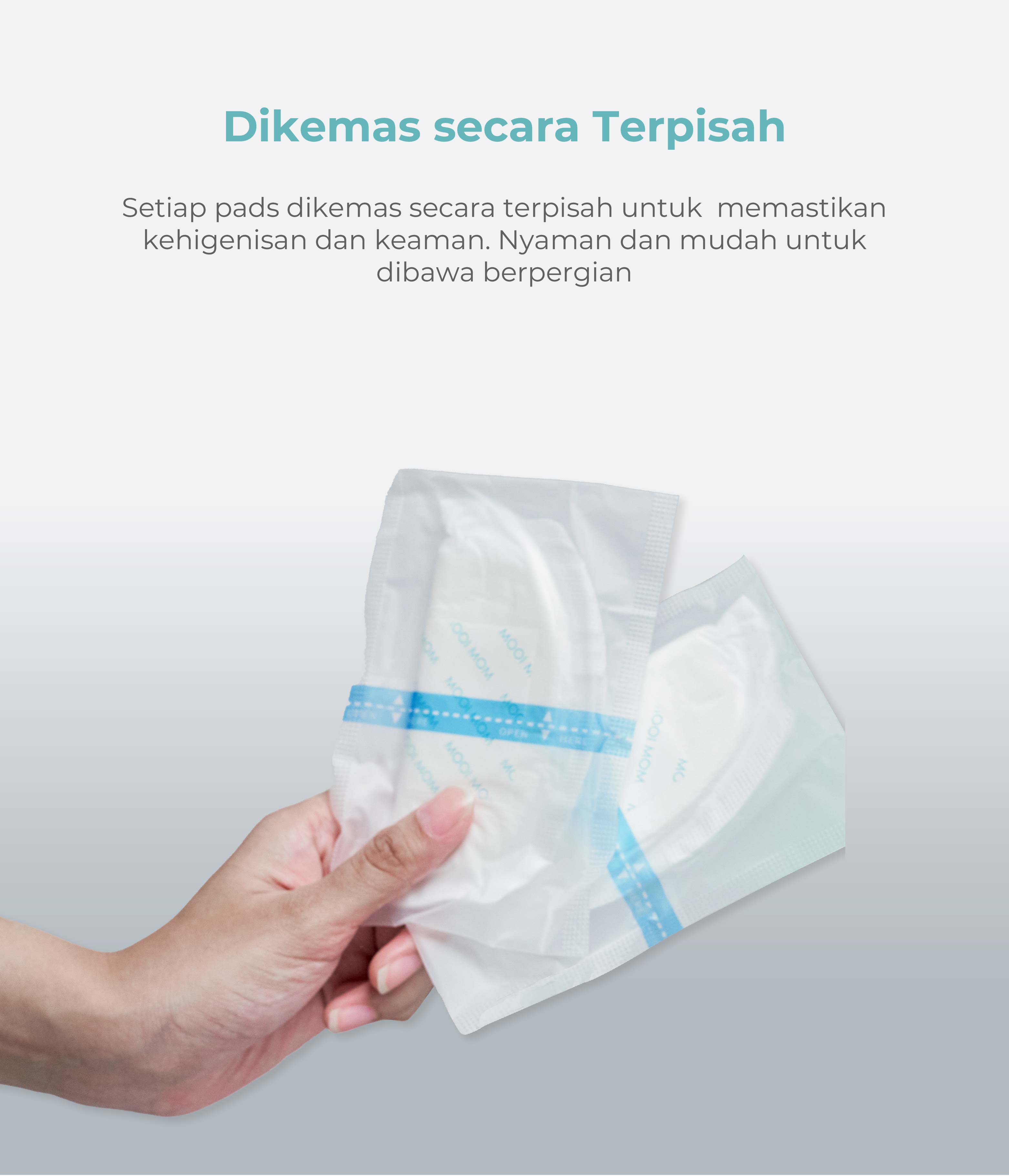 MOOIMOM Disposable Breast Pads (30pcs) - Penyerap ASI Sekali Pakai description image