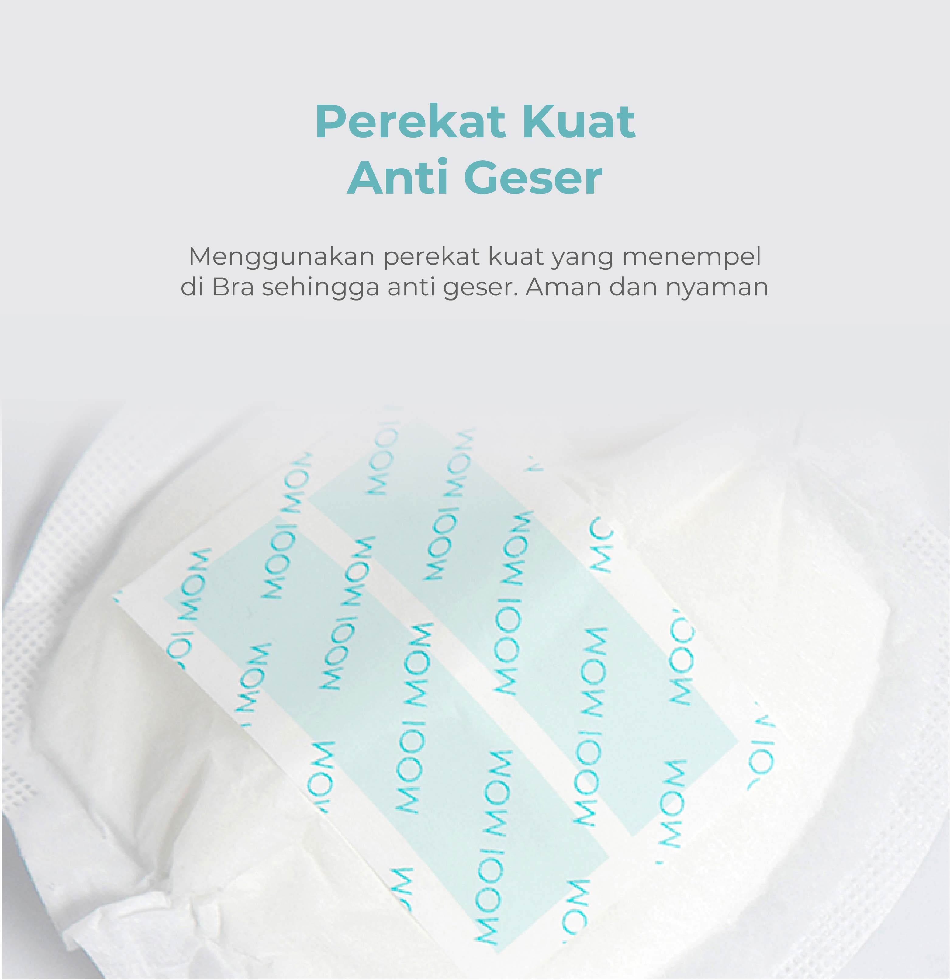 MOOIMOM Disposable Breast Pads (30pcs) - Penyerap ASI Sekali Pakai description image