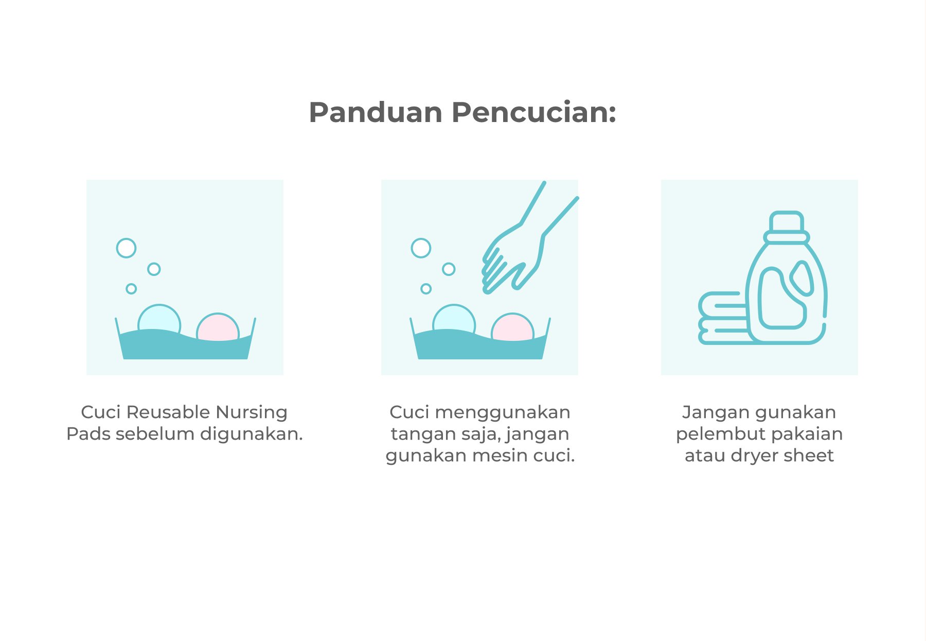 MOOIMOM Organic Bamboo Reusable Nursing Pads - Pelindung Payudara Organik description image