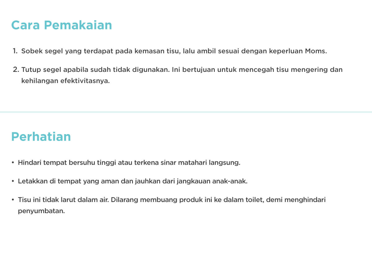 MOOIMOM Edi Pure Water Wet Wipes @100 Wipes - Tisu Basah (100 Lembar) description image