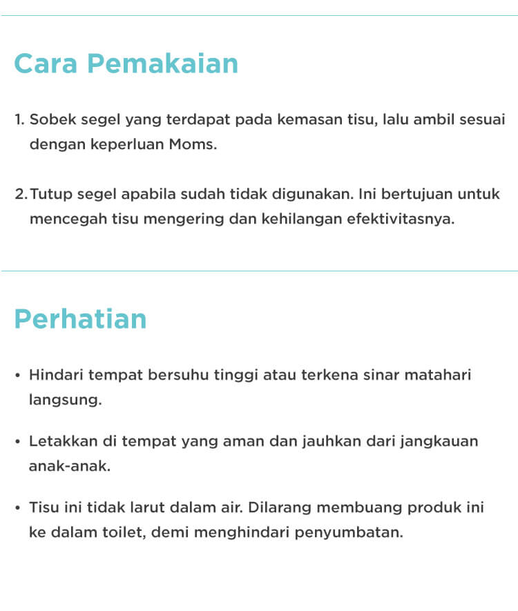 MOOIMOM Edi Pure Water Wet Wipes @100 Wipes - Tisu Basah (100 Lembar) description image