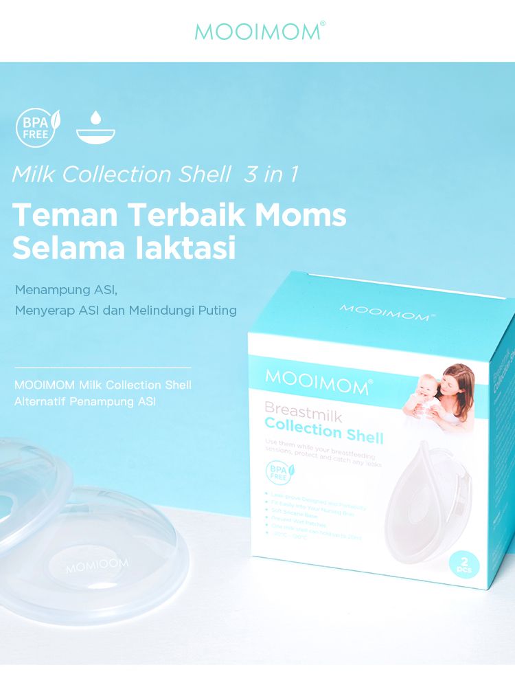 MOOIMOM Milk Collection Shell - Penampung ASI Alternatif description image