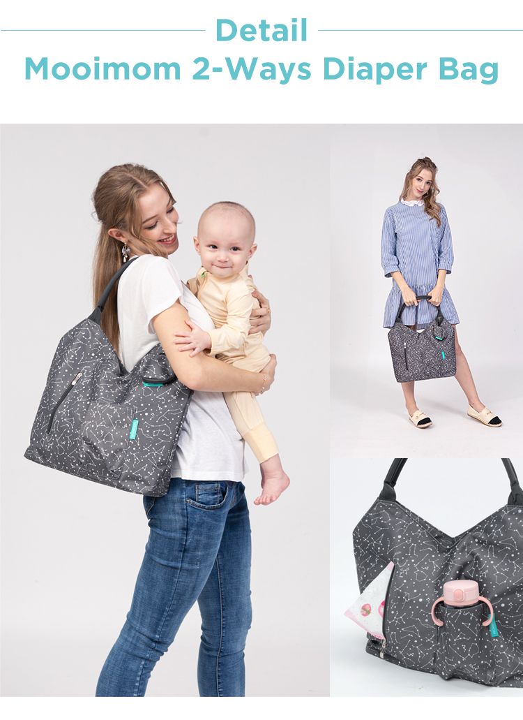 MOOIMOM Tote Diaper Bag - Tas Perlengkapan Bayi description image