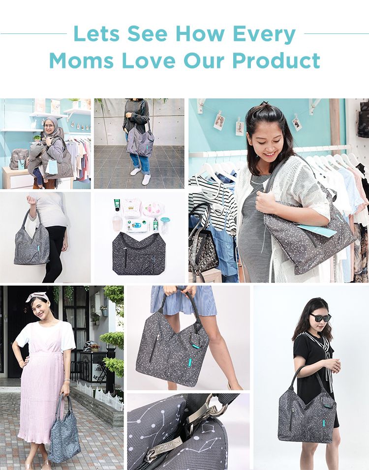 MOOIMOM Tote Diaper Bag - Tas Perlengkapan Bayi description image