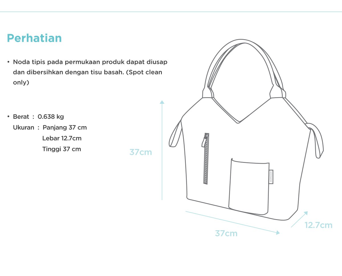 MOOIMOM Tote Diaper Bag - Tas Perlengkapan Bayi description image