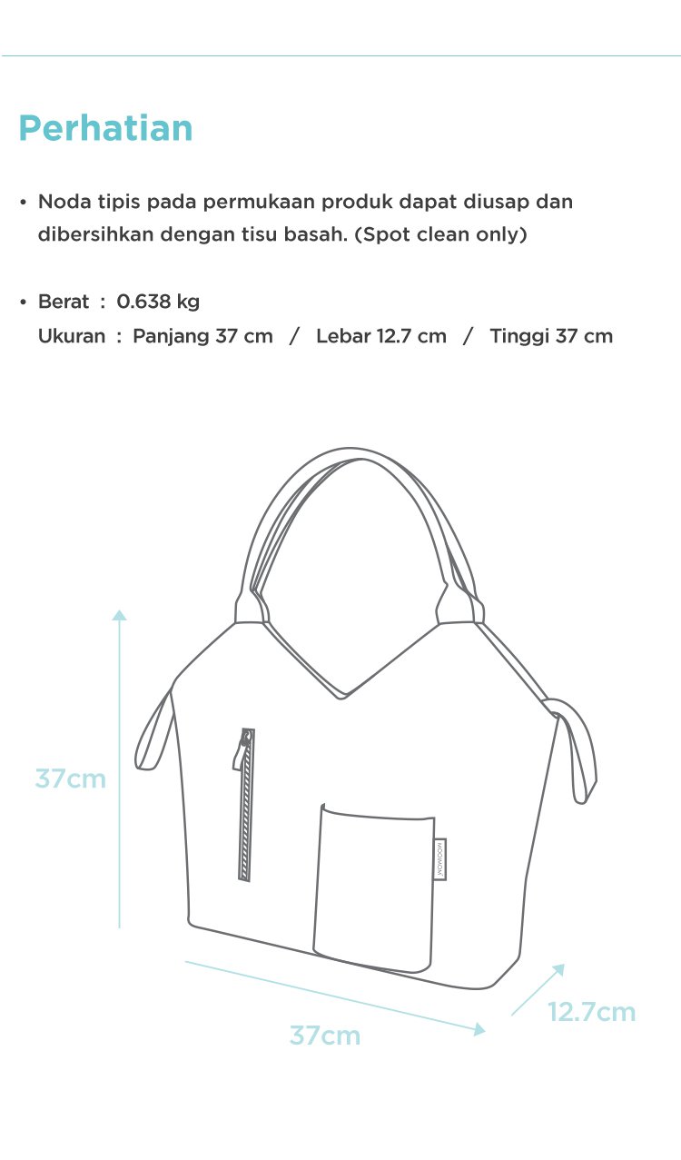 MOOIMOM Tote Diaper Bag - Tas Perlengkapan Bayi description image