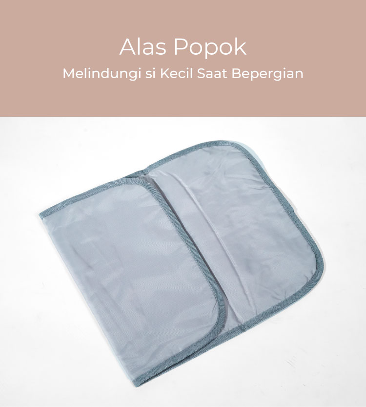 MOOIMOM 2-Ways Diaper Bag - Tas Perlengkapan Bayi description image