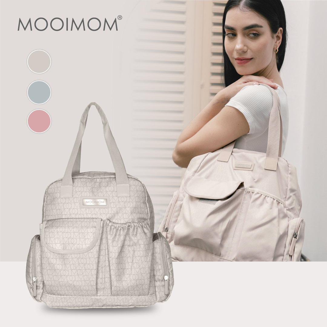 MOOIMOM 2-Ways Diaper Bag - Tas Perlengkapan Bayi image