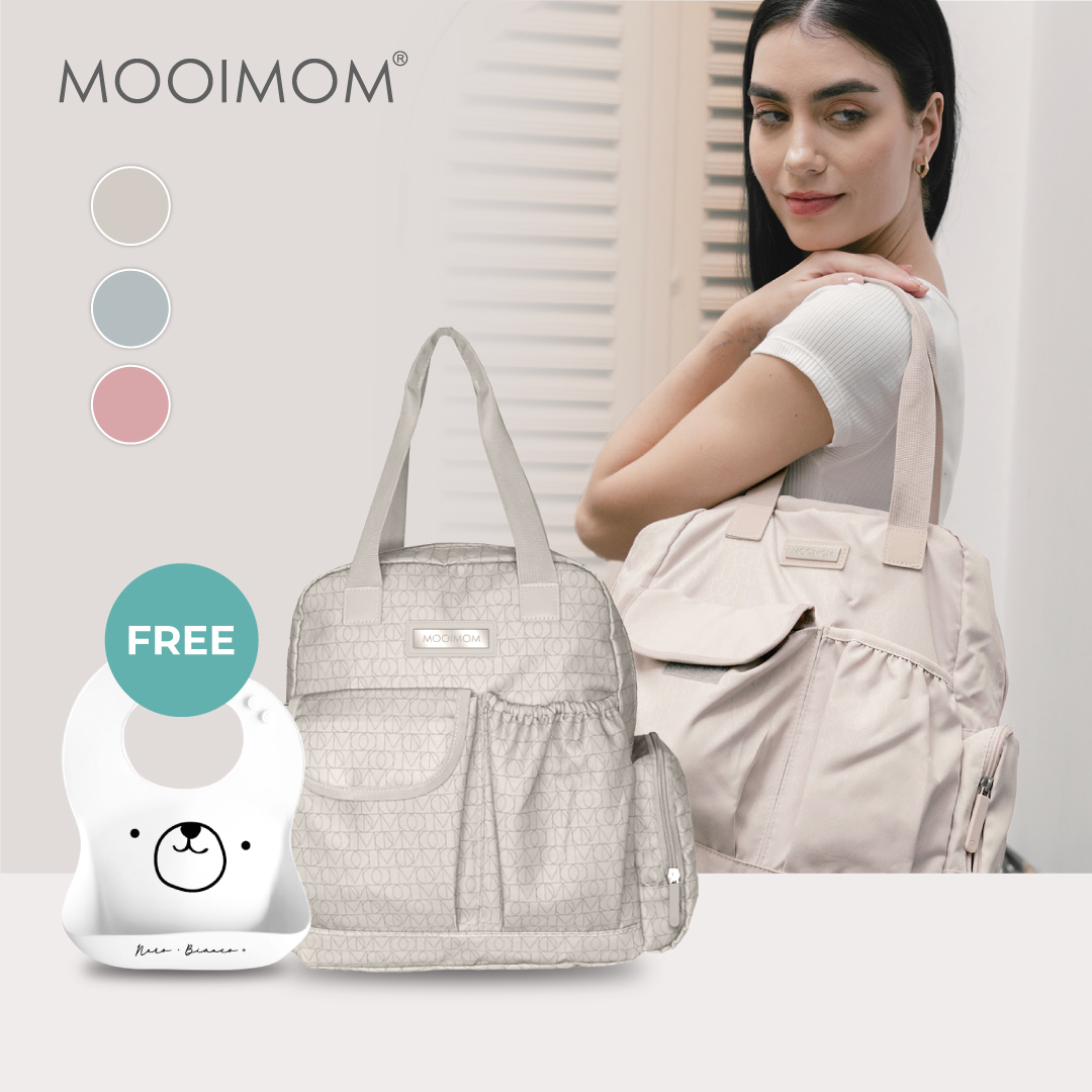 MOOIMOM 2-Ways Diaper Bag - Tas Perlengkapan Bayi