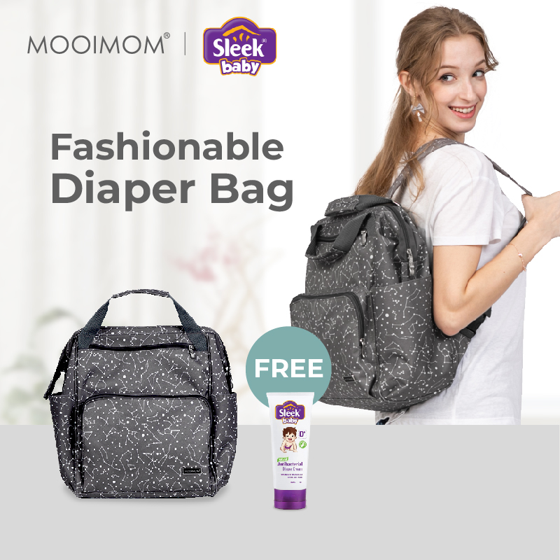 MOOIMOM Fashionable Diaper Bag - Tas Perlengkapan Bayi image