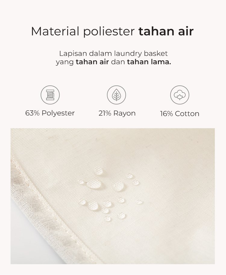 Nero Bianco Laundry Basket - Keranjang Pakaian description image