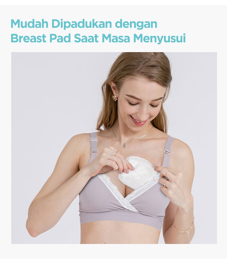 MOOIMOM Extra Soft Crossover Maternity & Nursing Bra description image