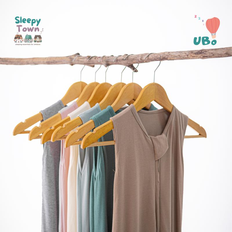 Sleepytown Kantong Tidur Bayi Tebal dan Lembut - UBo Sleep Sack (100% Cotton) Bamboo Series dan Bambo Pattern Series Var. Grey Charcoal - Foto 5