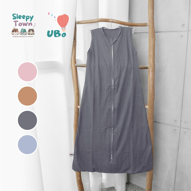 Sleepytown Kantong Tidur Bayi Tebal dan Lembut - UBo Sleep Sack (100% Cotton) Bamboo Series dan Bambo Pattern Series Var. Grey Charcoal