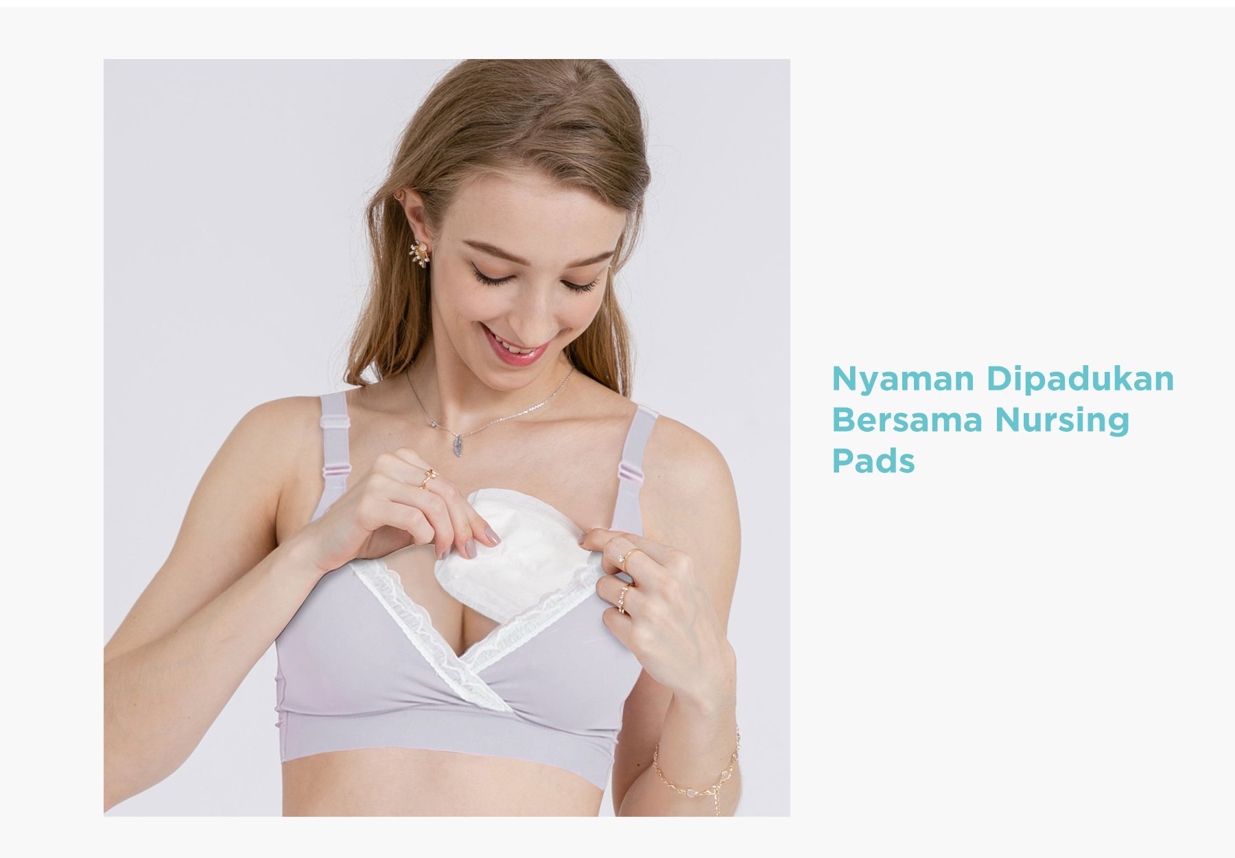 MOOIMOM Crossover Maternity & Nursing Bra - Bra Hamil & Menyusui description image