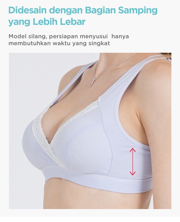 MOOIMOM Crossover Maternity & Nursing Bra - Bra Hamil & Menyusui description image