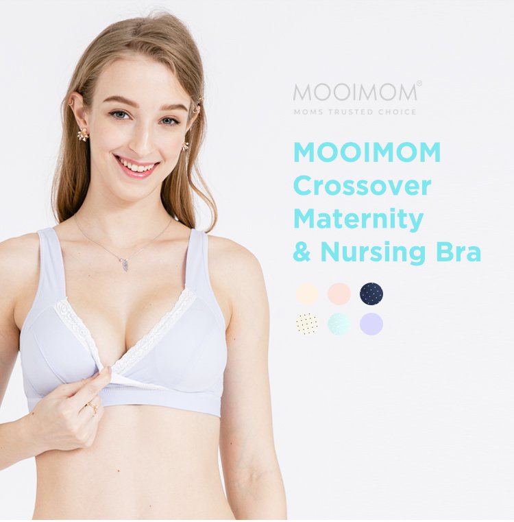 MOOIMOM Crossover Maternity & Nursing Bra - Bra Hamil & Menyusui description image