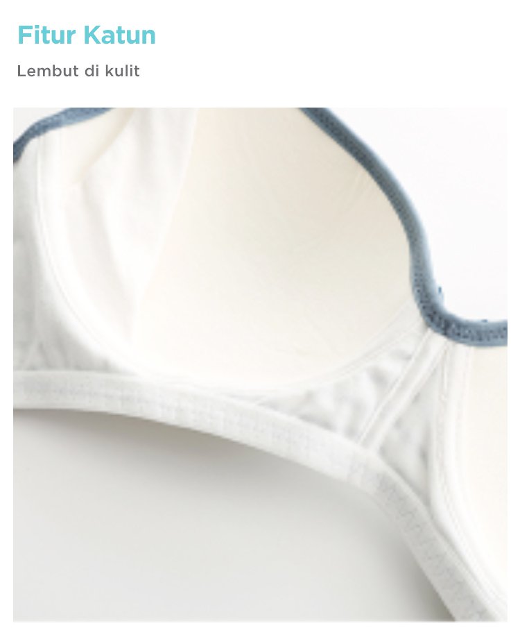 MOOIMOM Stripe Maternity & Nursing Bra - Bra Hamil & Menyusui description image