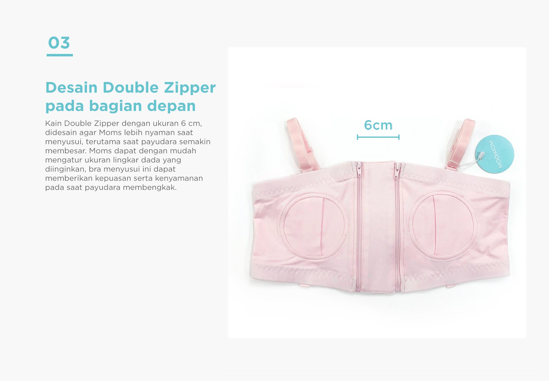 MOOIMOM Hands Free Pumping Bra - Bra Penyangga Pompa ASI description image