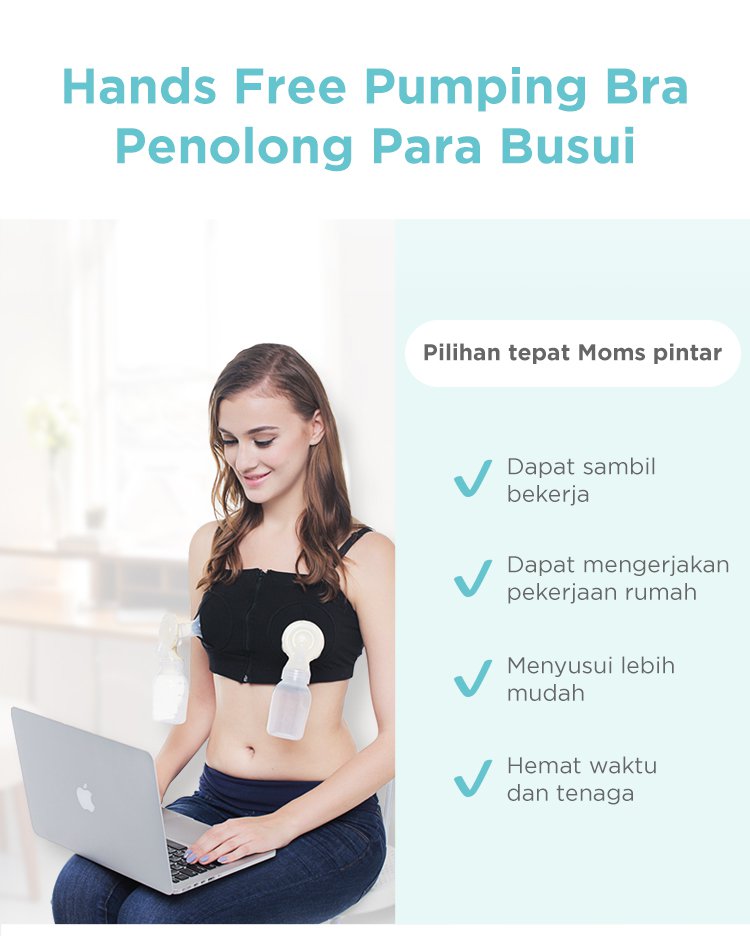 MOOIMOM Hands Free Pumping Bra - Bra Penyangga Pompa ASI description image