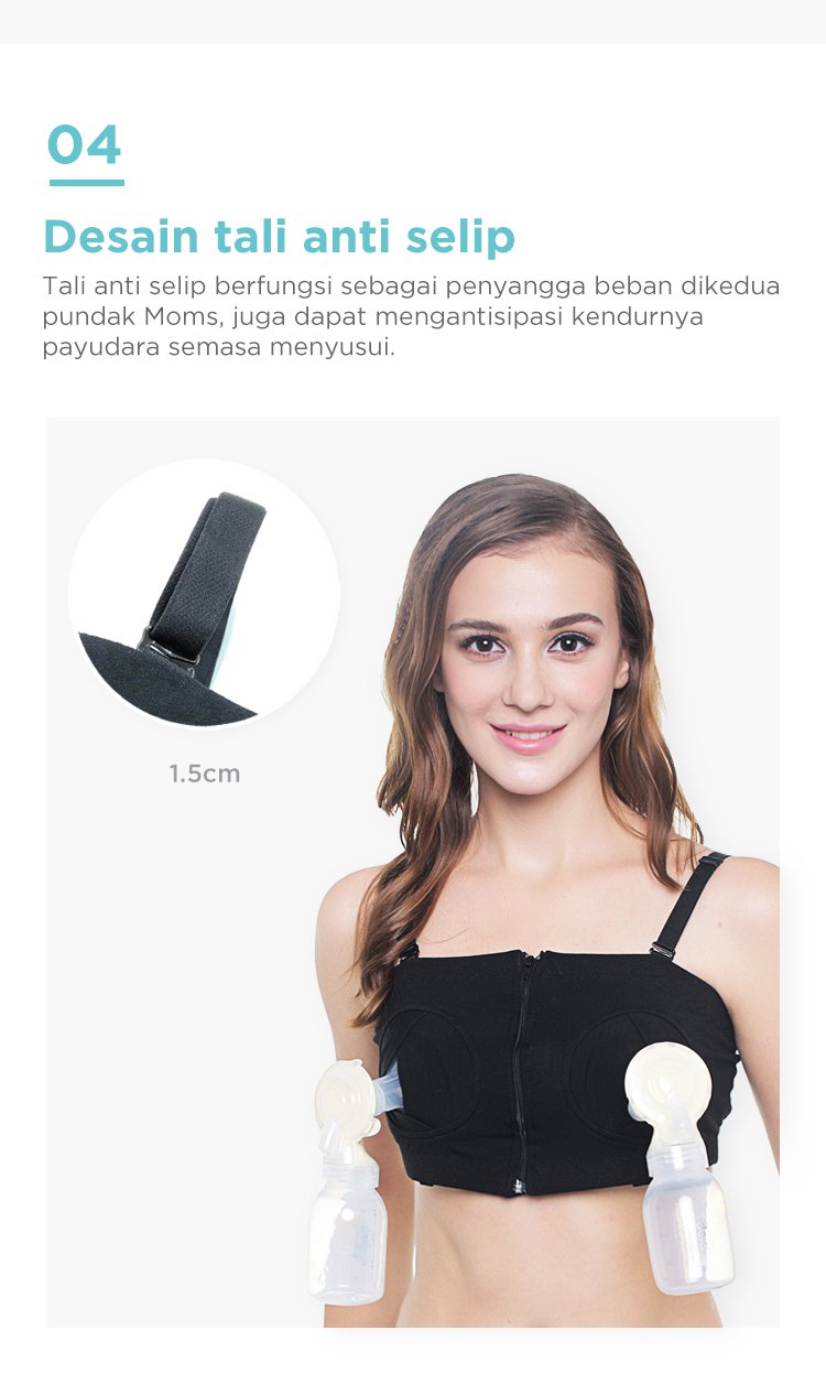 MOOIMOM Hands Free Pumping Bra - Bra Penyangga Pompa ASI description image