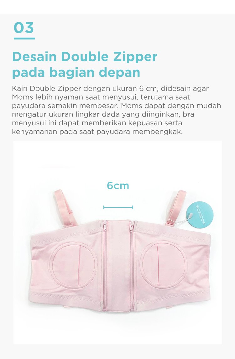 MOOIMOM Hands Free Pumping Bra - Bra Penyangga Pompa ASI description image